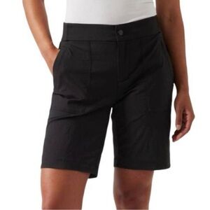 ATHLETA‎ Black Trekkie Bermuda Outdoor Hiking Summer Adventure Shorts Size 8
